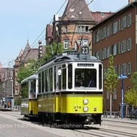 Straßenbahn-Oldtimerlinie 21+23 / Straßenbahnmuseum Stuttgart in Stuttgart